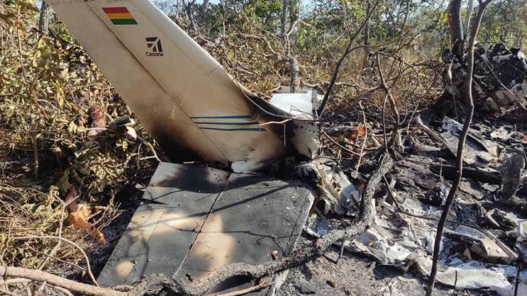 La avioneta con matrícula que fue encontrada por los brasileños, el 20 de junio en Mato Grosso. / DTV