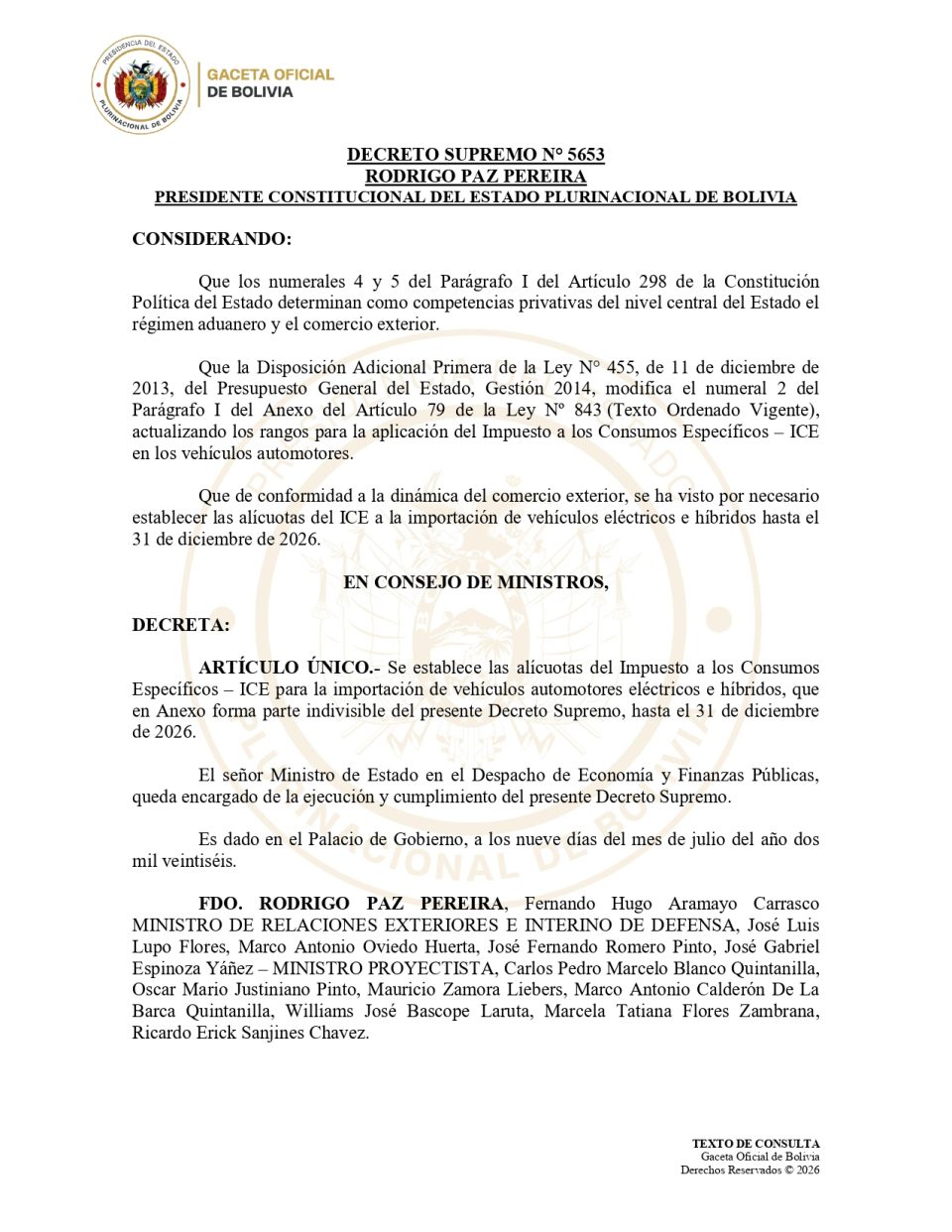 Gobierno reduce el ICE para incentivar la importación de vehículos eléctricos e híbridos